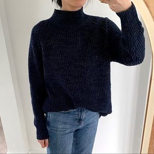 BDG UO Turtleneck Knit Sweater Blue